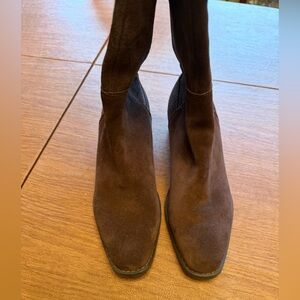Waterproof Blondo Brown Suede Tall Boots